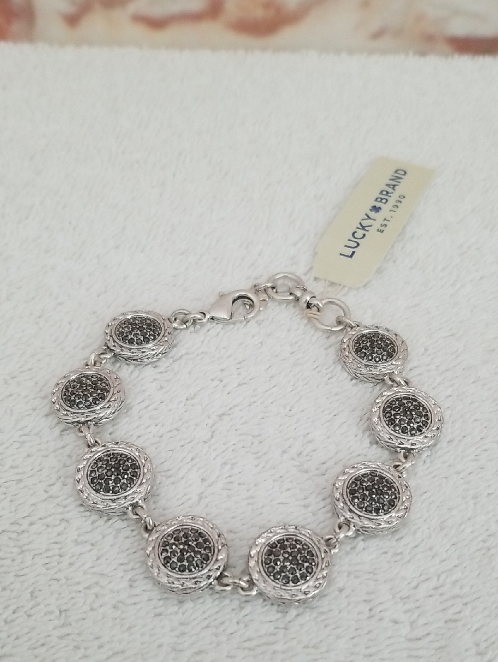 New Lucky Brand Reversible Pave Link Bracelet